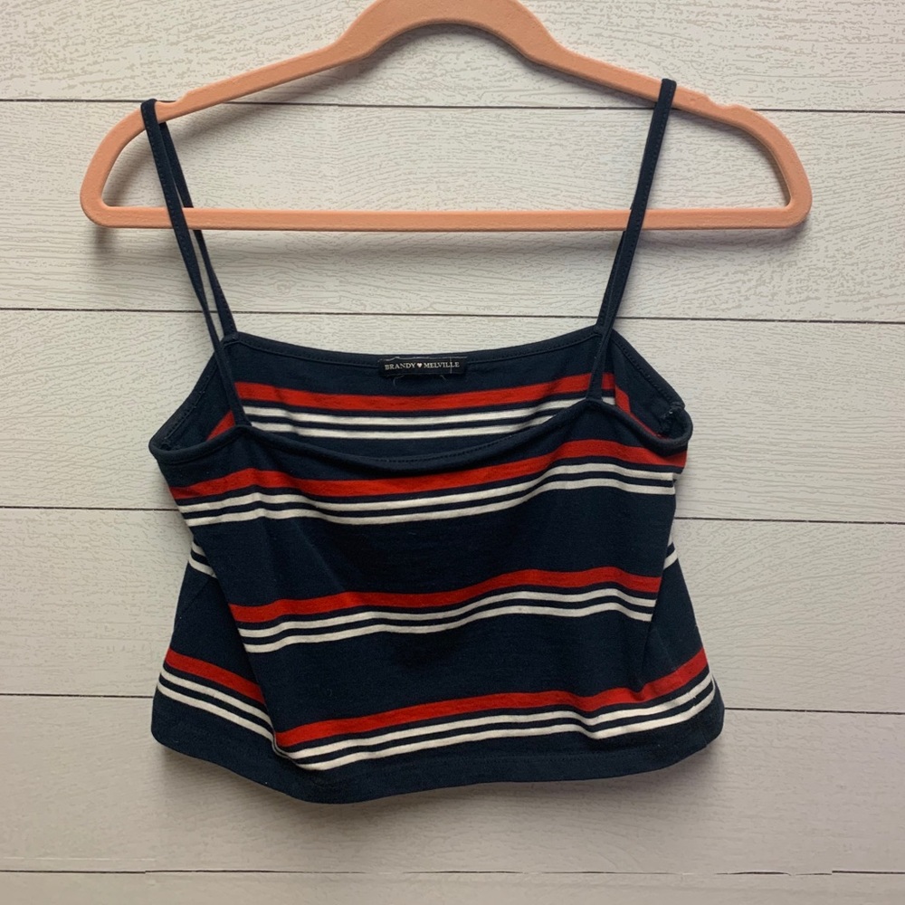 STRIPED CROP TANK